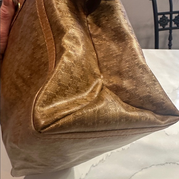 Celine Tan and Brown Women's Briefcase - Picture 4 of 7